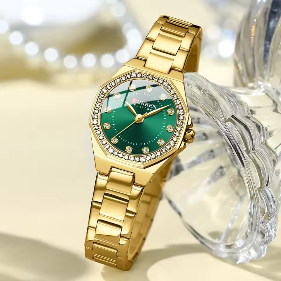 CURREN 9100 New Arrival Luxury Classic Quartz Watch Women Diamonds Fashion Elegant Watches Waterproof Luminous Hands Lady Clock