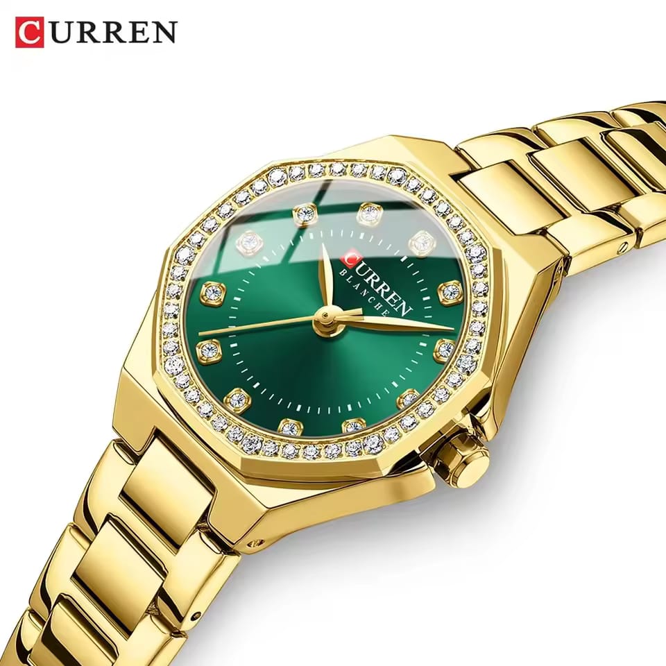 CURREN 9100 New Arrival Luxury Classic Quartz Watch Women Diamonds Fashion Elegant Watches Waterproof Luminous Hands Lady Clock