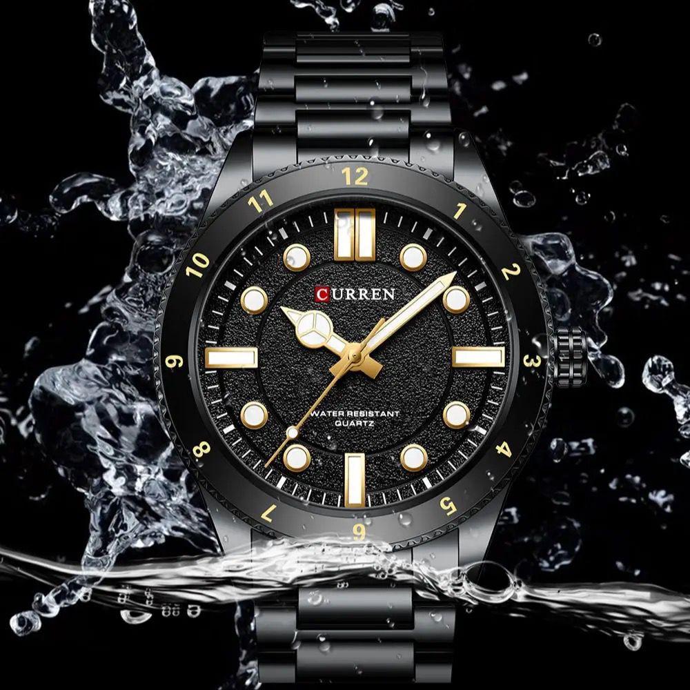 2025 New Design CURREN 8450 Fashion Watches with Stainless Steel Luxury Sports Chronograph Quartz Watch Men