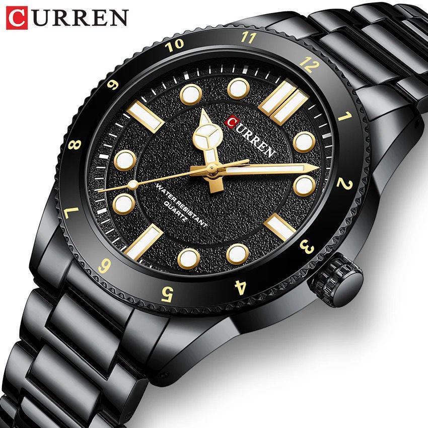 2025 New Design CURREN 8450 Fashion Watches with Stainless Steel Luxury Sports Chronograph Quartz Watch Men