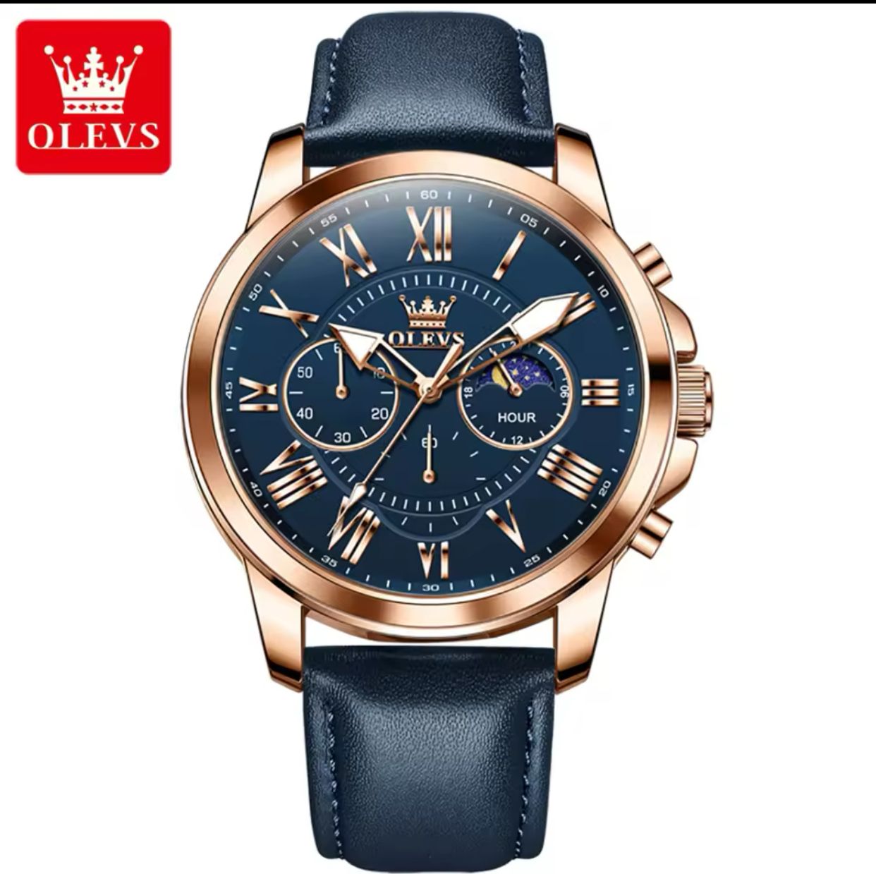 OLEVS 3632 Watch Men Casual Ladies Watches Top Brand Luxury Man Watch Leather Simple Dress Quartz Wristwatch Female Clocks