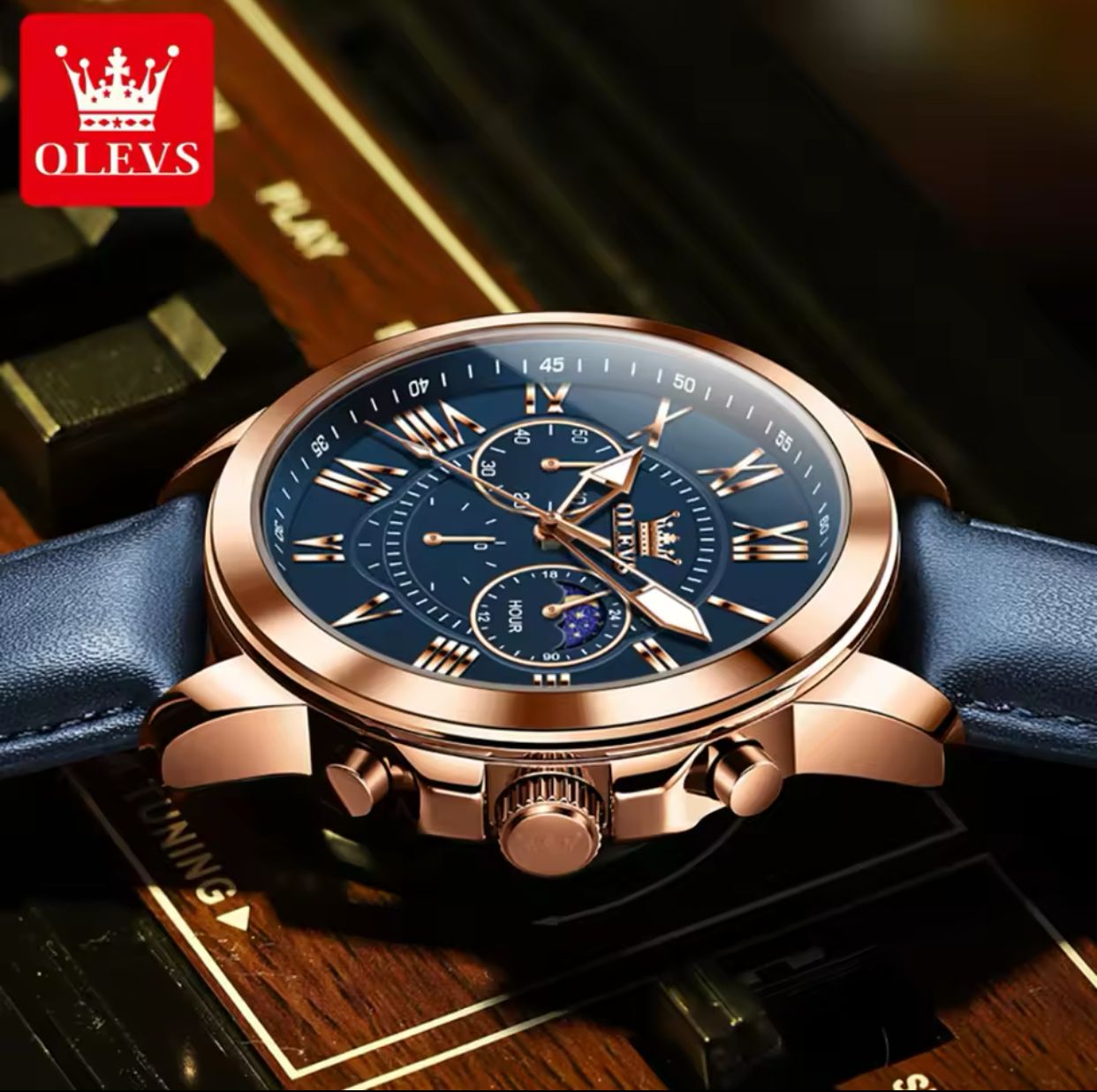 OLEVS 3632 Watch Men Casual Ladies Watches Top Brand Luxury Man Watch Leather Simple Dress Quartz Wristwatch Female Clocks