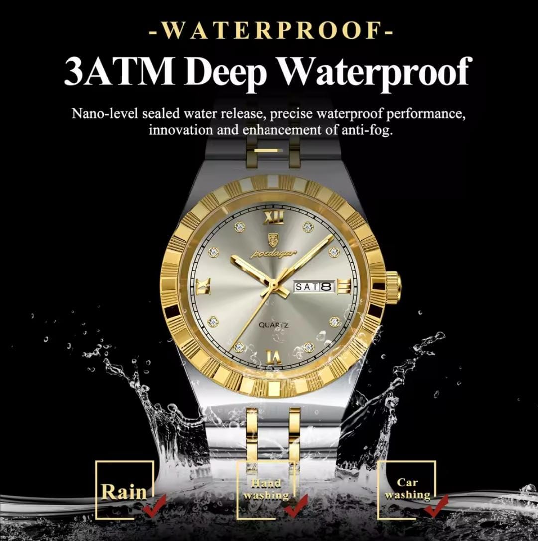 New Poedagar 872 Arrivals Fashion Luxury Men Watch Stainless Steel Wristwatch Waterproof Luminous Quartz Watches for Men