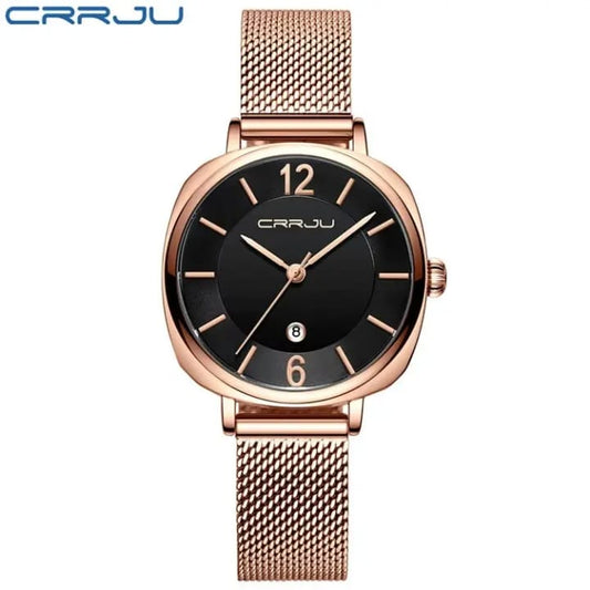 Crrju 2169 Woman Watches Luxury Fashion Bracelet Watch for Women Casual Waterproof Quartz Ladies Dress Watches Girls