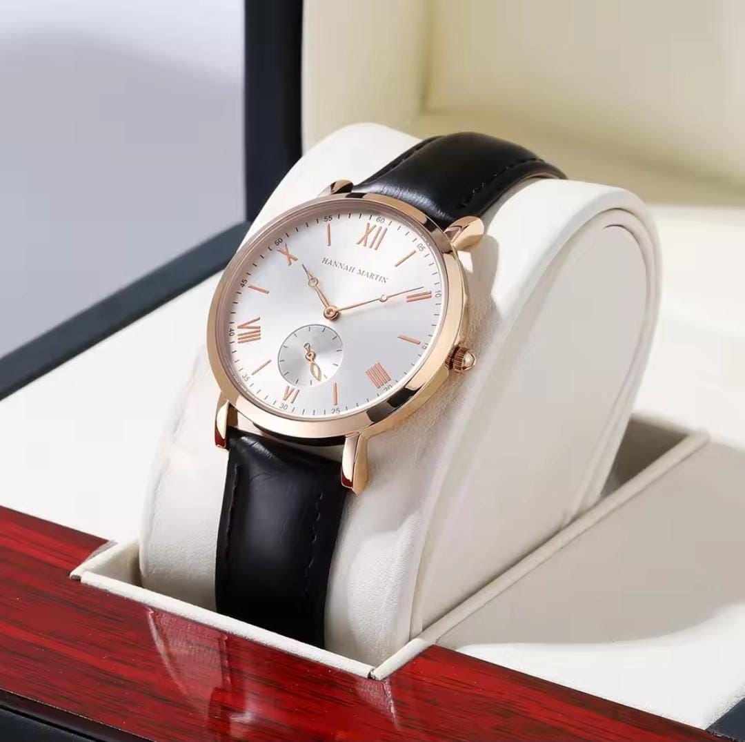 Hannah Martin 1391 Luxury Women Quartz Watches New Fashion Simple Design Waterproof Leather Women Wristwatches