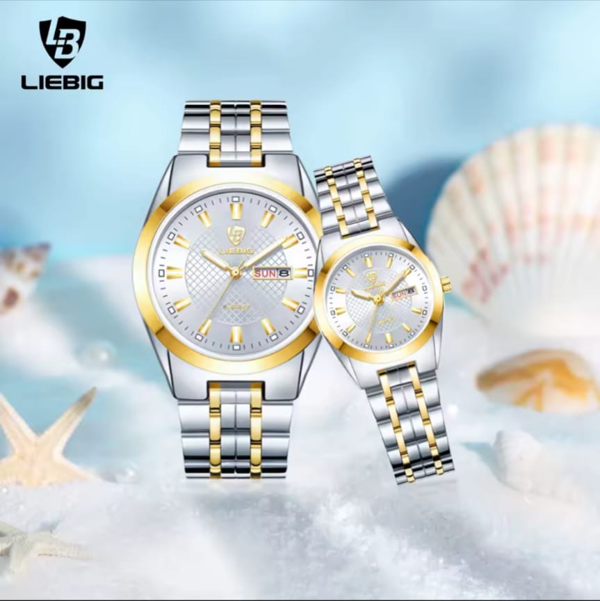 Liebig L1020 Hot Selling Couple Watches Set 2022 Stainless Steel Strap Luxury Styles Quartz Watch Unisex