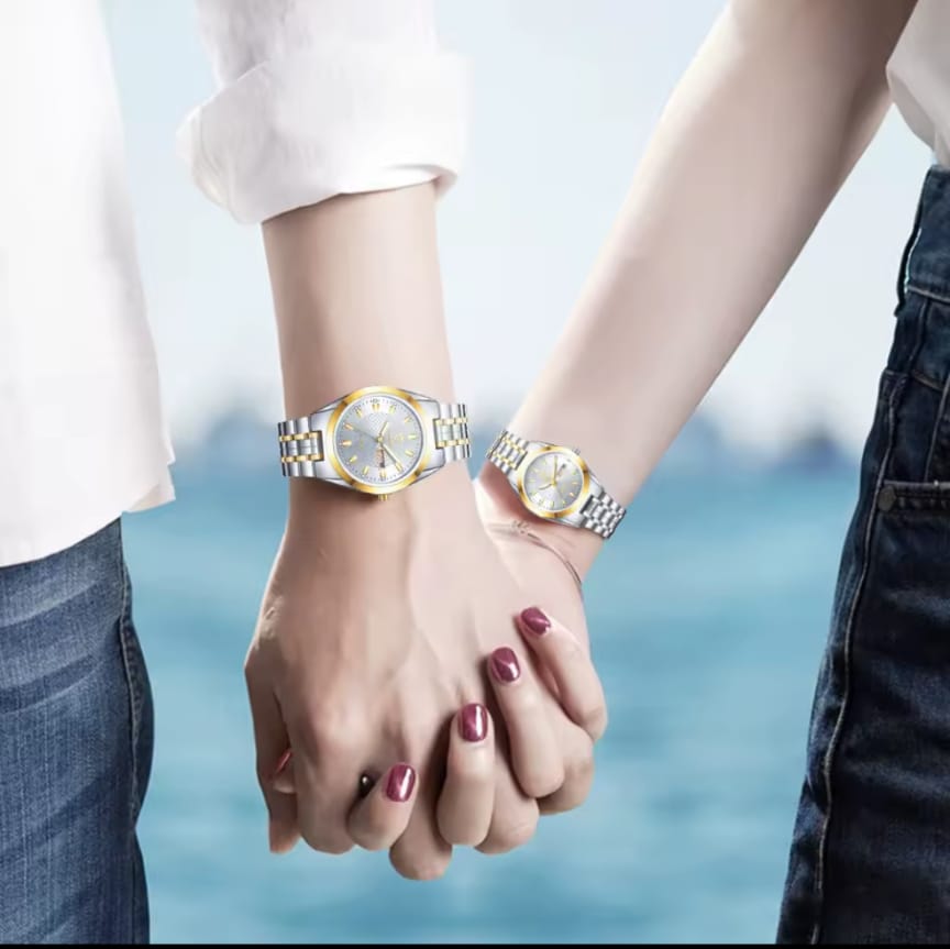 Liebig L1020 Hot Selling Couple Watches Set 2022 Stainless Steel Strap Luxury Styles Quartz Watch Unisex