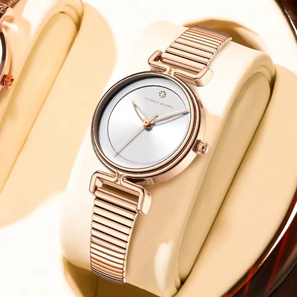 HANNAH MARTIN 1561 Watch women Rose Gold Luxury Bracelet Wrist Watch for Women High Quality Japan Movement Minimalist Quartz Watch
