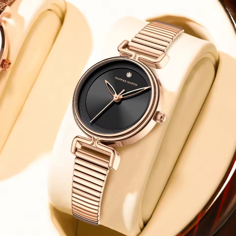 HANNAH MARTIN 1561 Watch women Rose Gold Luxury Bracelet Wrist Watch for Women High Quality Japan Movement Minimalist Quartz Watch