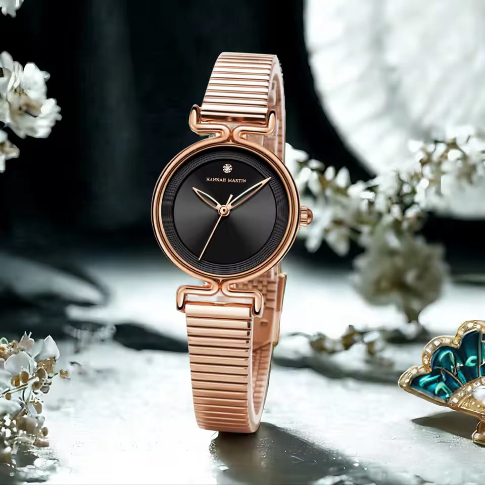 HANNAH MARTIN 1561 Watch women Rose Gold Luxury Bracelet Wrist Watch for Women High Quality Japan Movement Minimalist Quartz Watch