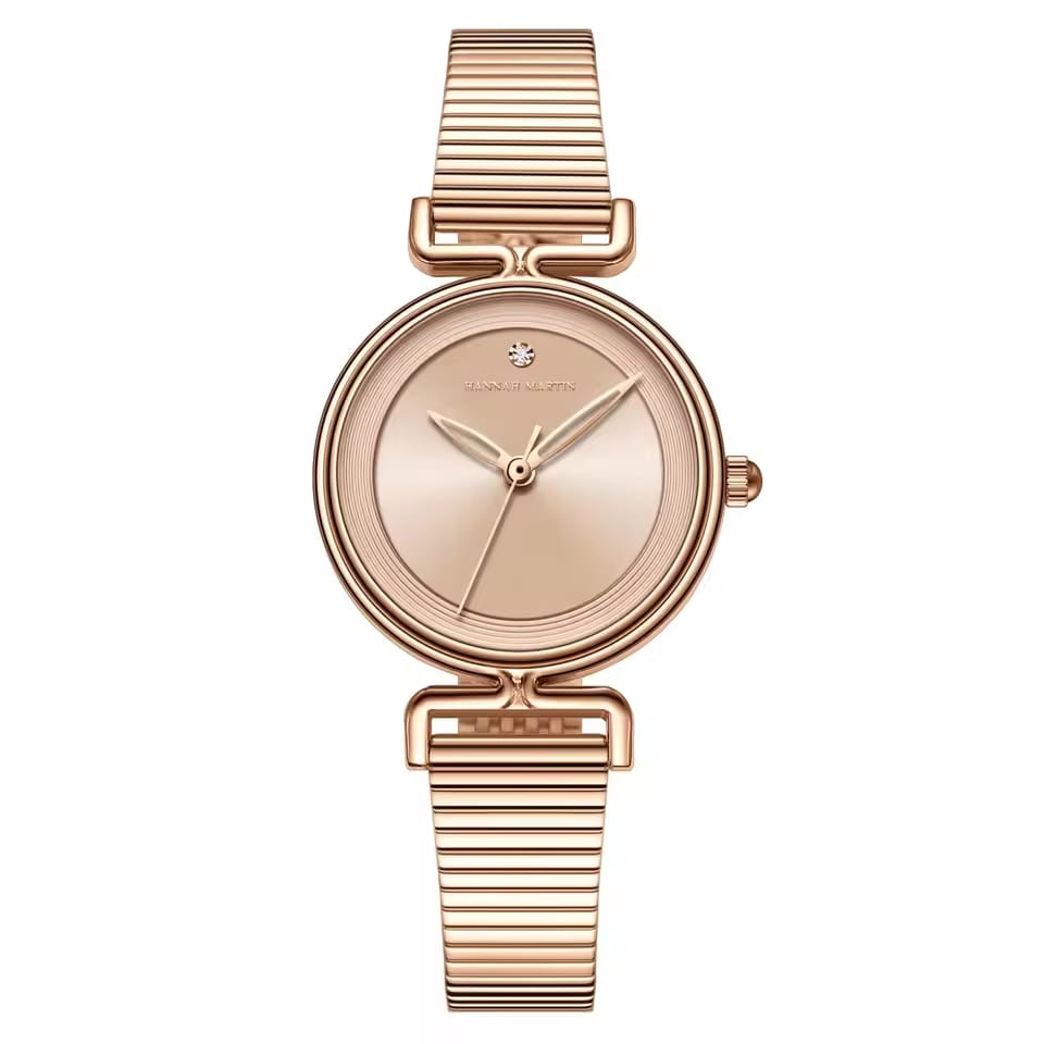 HANNAH MARTIN 1561 Watch women Rose Gold Luxury Bracelet Wrist Watch for Women High Quality Japan Movement Minimalist Quartz Watch