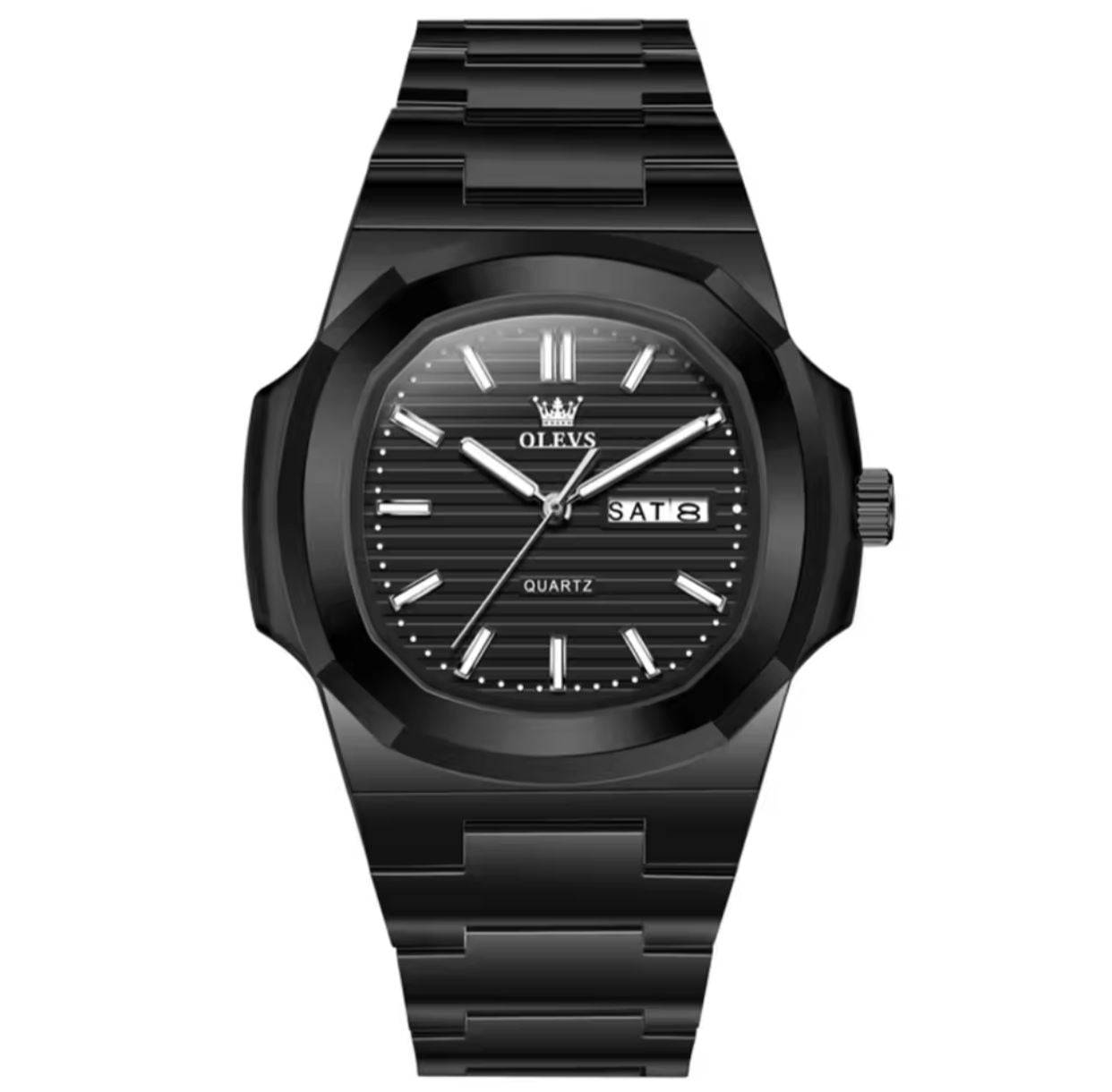 OLEVS 5627 Original Quartz Men Watch Business Calendar Waterproof Luminous Stainless Steel Luxury Brand Men Watch