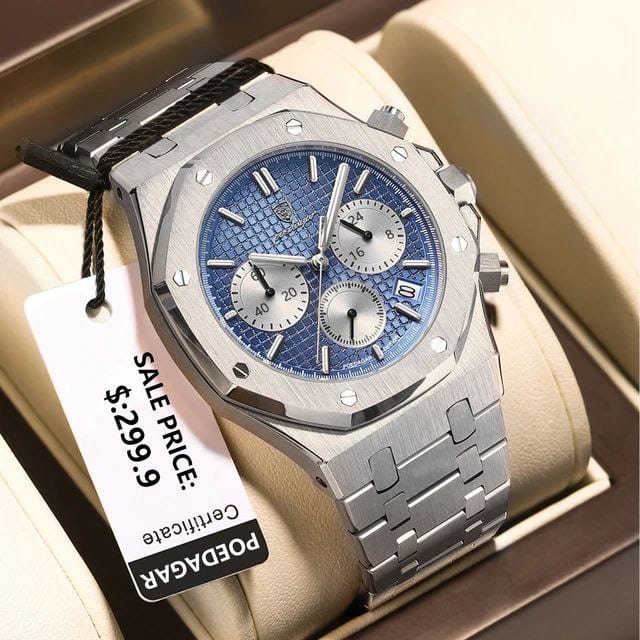 POEDAGAR 926 Trendy Fashion High End Durable Factory Price Popular Design Best Price Men Quartz Watch with Stainless Steel Band