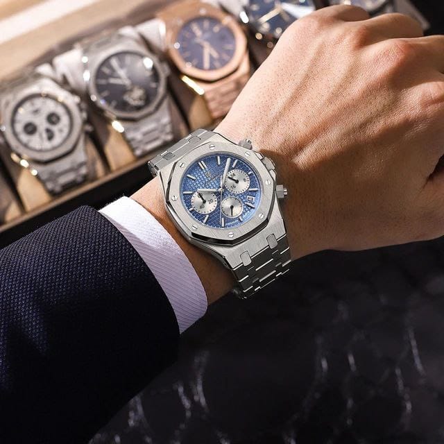 POEDAGAR 926 Trendy Fashion High End Durable Factory Price Popular Design Best Price Men Quartz Watch with Stainless Steel Band