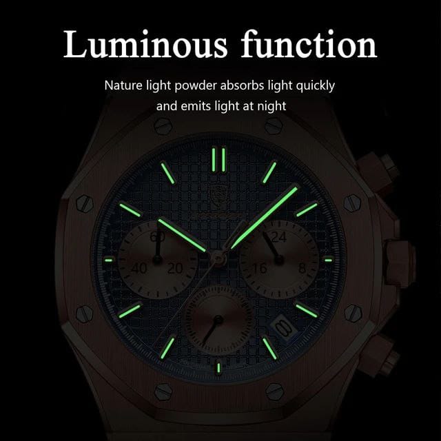 POEDAGAR 926 Trendy Fashion High End Durable Factory Price Popular Design Best Price Men Quartz Watch with Stainless Steel Band