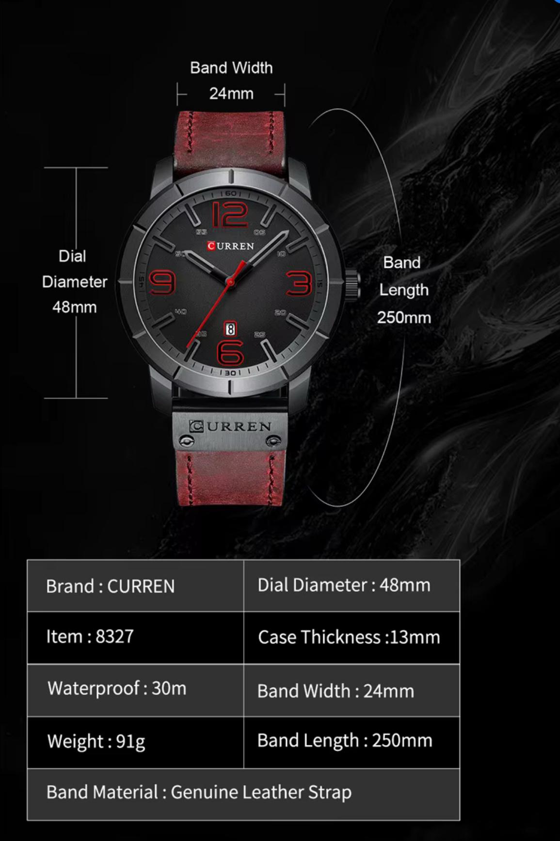 Top Brand Luxury Sports CURREN 8327 Men's Quartz Wrist Watch