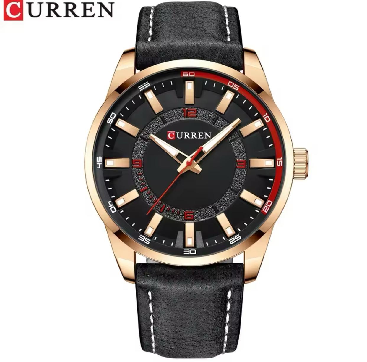 Curren 8390 Top Brand Curren Men Quartz Watch Simple Leather Curren Casual Sport Watches for Men Clocks