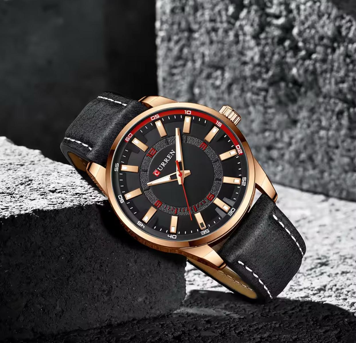 Curren 8390 Top Brand Curren Men Quartz Watch Simple Leather Curren Casual Sport Watches for Men Clocks