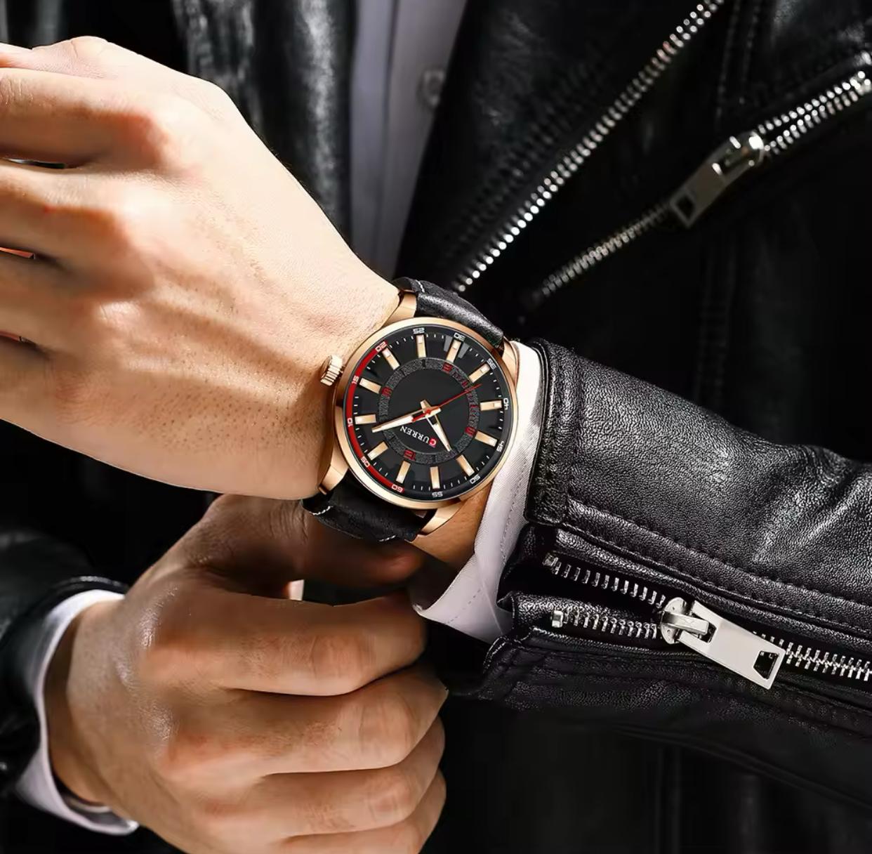 Curren 8390 Top Brand Curren Men Quartz Watch Simple Leather Curren Casual Sport Watches for Men Clocks