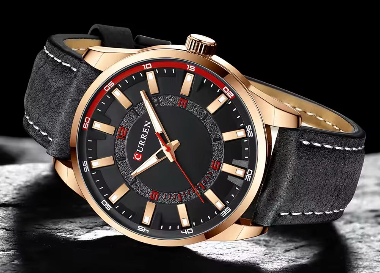 Curren 8390 Top Brand Curren Men Quartz Watch Simple Leather Curren Casual Sport Watches for Men Clocks