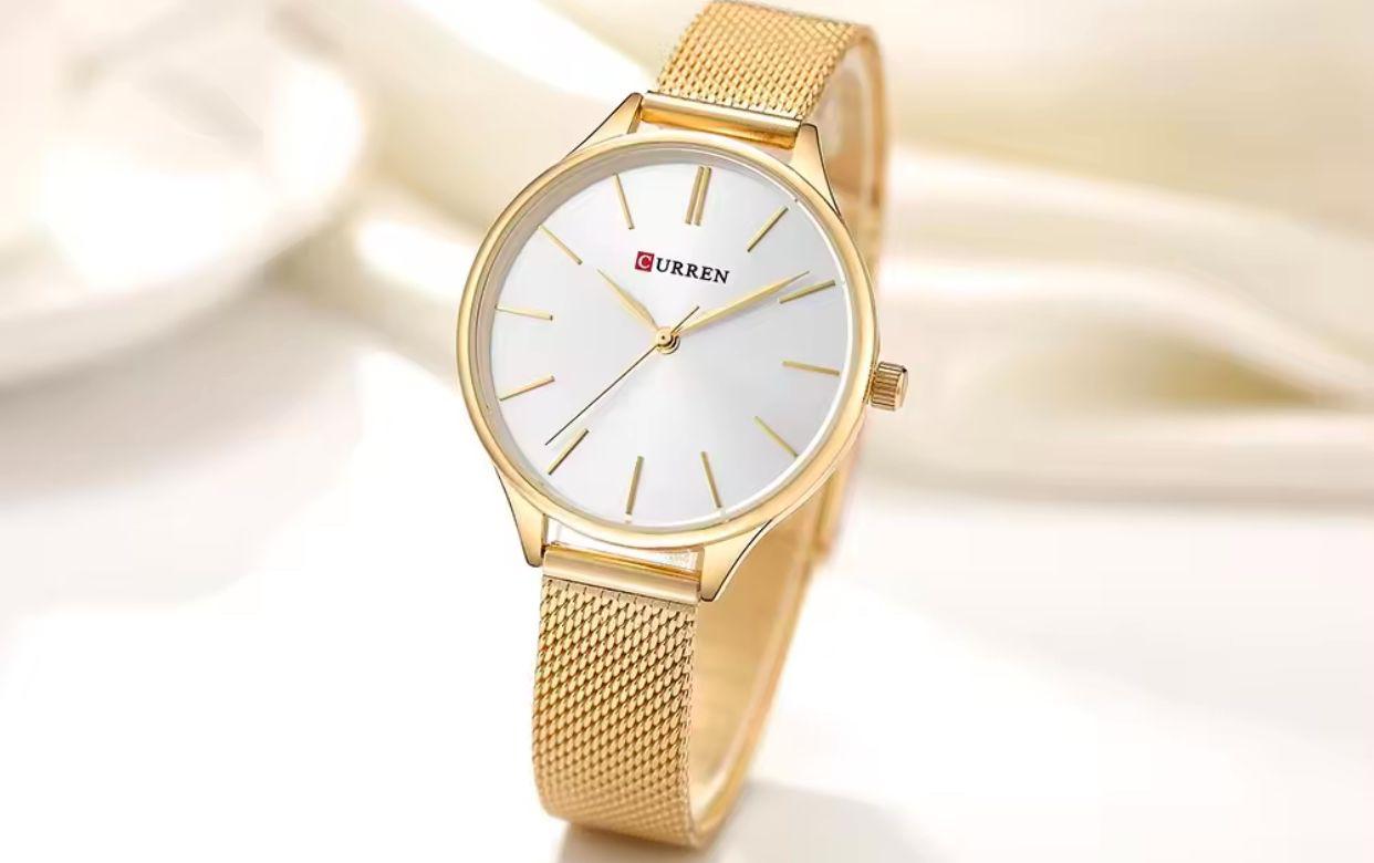 CURREN 9024 Gold Watch Women Watches Ladies Creative Steel Women's Bracelet Watches Female Clock