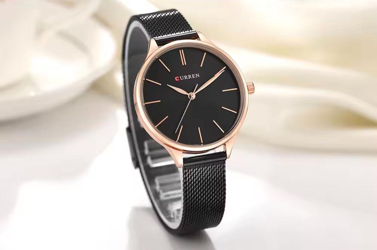 CURREN 9024 Gold Watch Women Watches Ladies Creative Steel Women's Bracelet Watches Female Clock