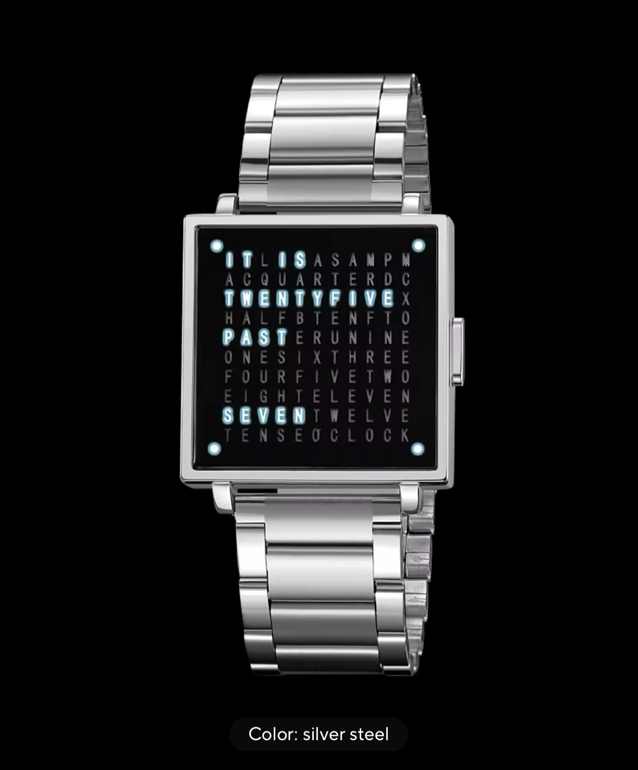 SKMEI 2312 Square Dial LED Display Men's Sports Watches Fashion Casual Business Digital Electronic Date Waterproof Wristwatch