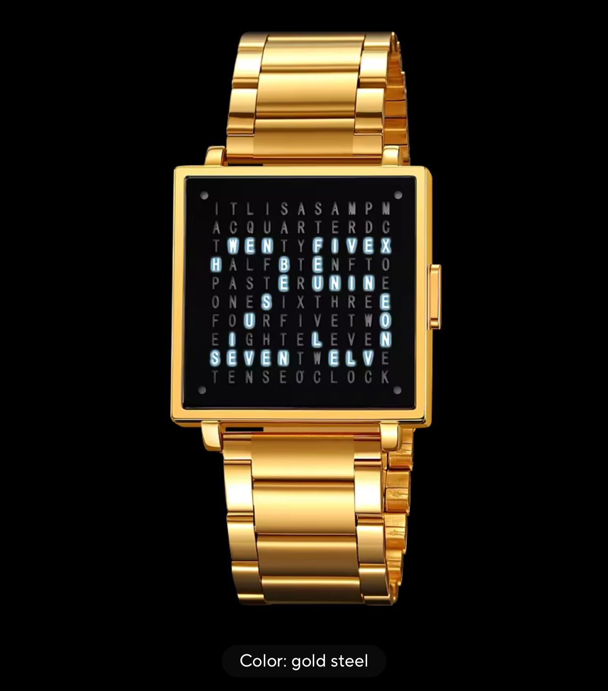 SKMEI 2312 Square Dial LED Display Men's Sports Watches Fashion Casual Business Digital Electronic Date Waterproof Wristwatch