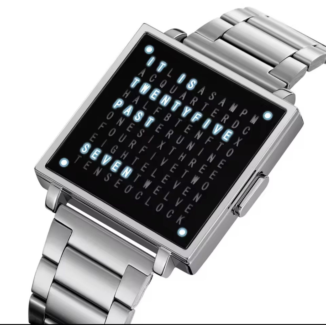 SKMEI 2312 Square Dial LED Display Men's Sports Watches Fashion Casual Business Digital Electronic Date Waterproof Wristwatch
