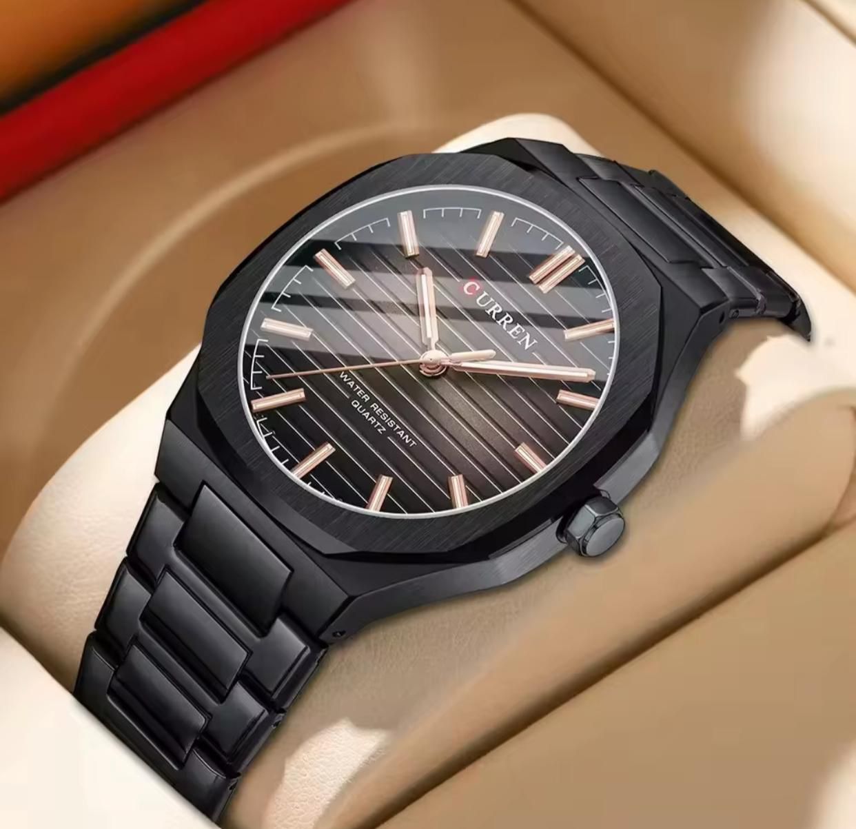 CURREN 8456 2025 Hot Sale NEW Luxury Business Luminous Men's Watches Simple Quartz Stainless Steel Clock Waterproof Wristwatch