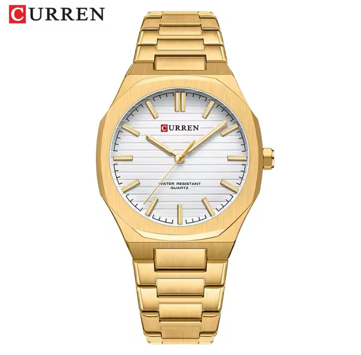 CURREN 8456 2025 Hot Sale NEW Luxury Business Luminous Men's Watches Simple Quartz Stainless Steel Clock Waterproof Wristwatch