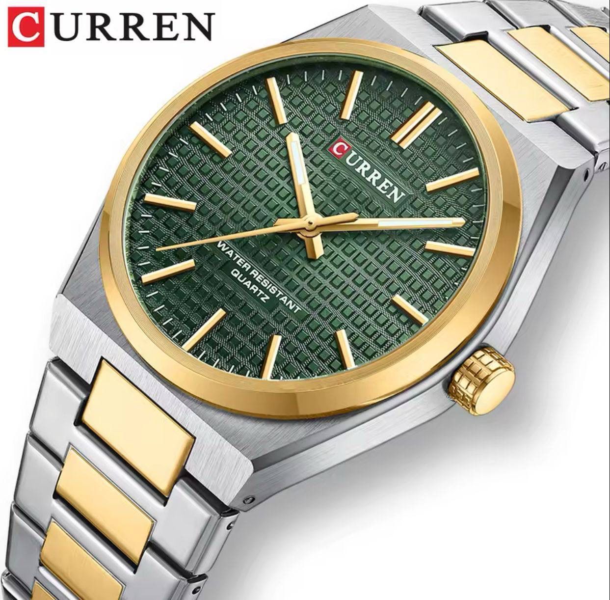 CURREN 8439 Luxury Watch for Men Fashion Stainless Steel Watches Quartz Wristwatch Luminous Clock Business Casual Sport Watch