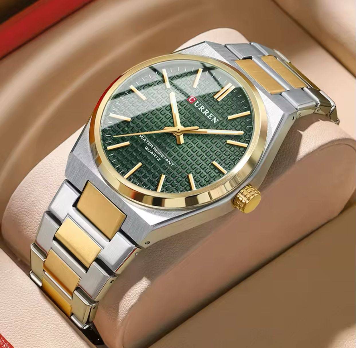 CURREN 8439 Luxury Watch for Men Fashion Stainless Steel Watches Quartz Wristwatch Luminous Clock Business Casual Sport Watch