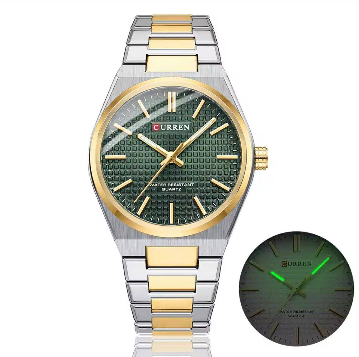 CURREN 8439 Luxury Watch for Men Fashion Stainless Steel Watches Quartz Wristwatch Luminous Clock Business Casual Sport Watch