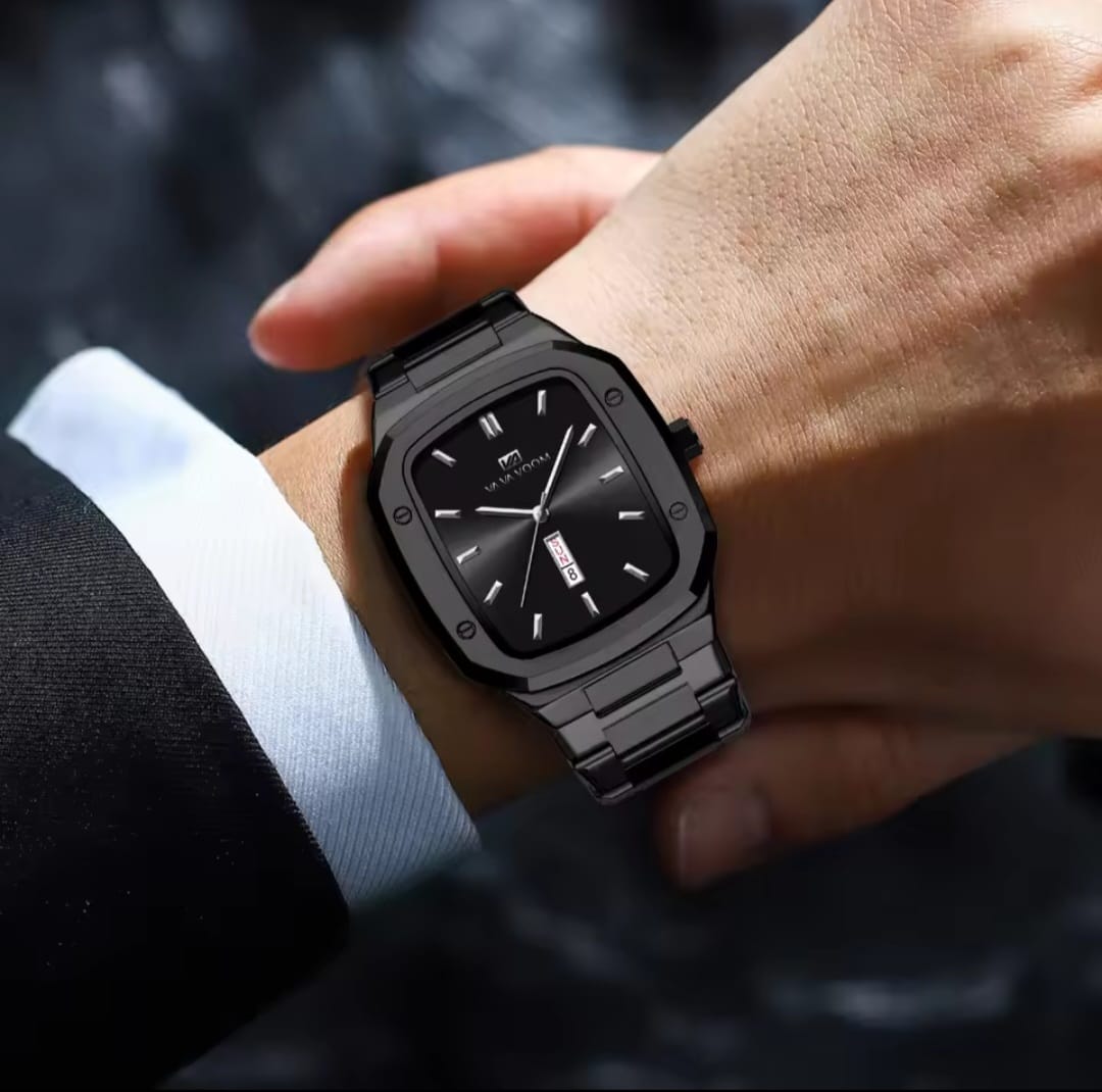 2025 New Design Luxury Va Voom 2381 Wrist Mens Watches Wholesale Stainless Steel Band Waterproof Square Business Hand Watch