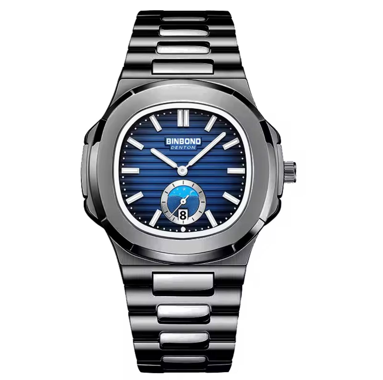 BINBOND B1786 Trendy Top Rating Newest Arrival Product Low Price Chronograph Promotional Men Quartz Watch Stainless Steel Band
