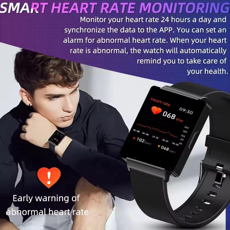 Square Smart Watch KS01 Men Women Fashion Sport Smart wrist NFC Music Heart Rate Blood Oxygen Smartwatch Men