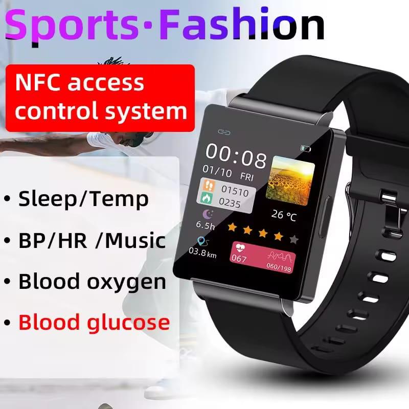 Square Smart Watch KS01 Men Women Fashion Sport Smart wrist NFC Music Heart Rate Blood Oxygen Smartwatch Men