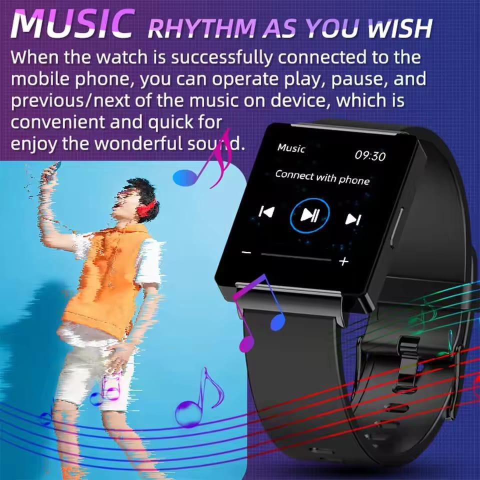 Square Smart Watch KS01 Men Women Fashion Sport Smart wrist NFC Music Heart Rate Blood Oxygen Smartwatch Men
