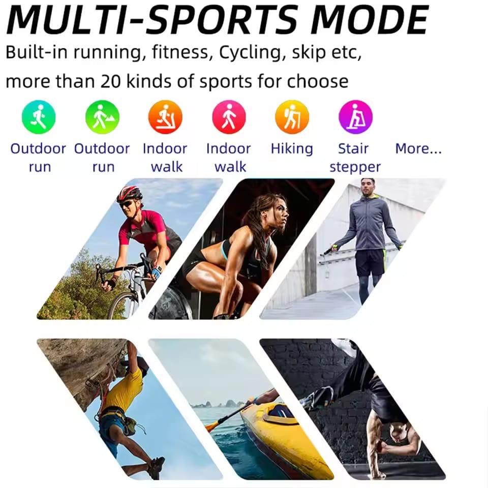 Square Smart Watch KS01 Men Women Fashion Sport Smart wrist NFC Music Heart Rate Blood Oxygen Smartwatch Men