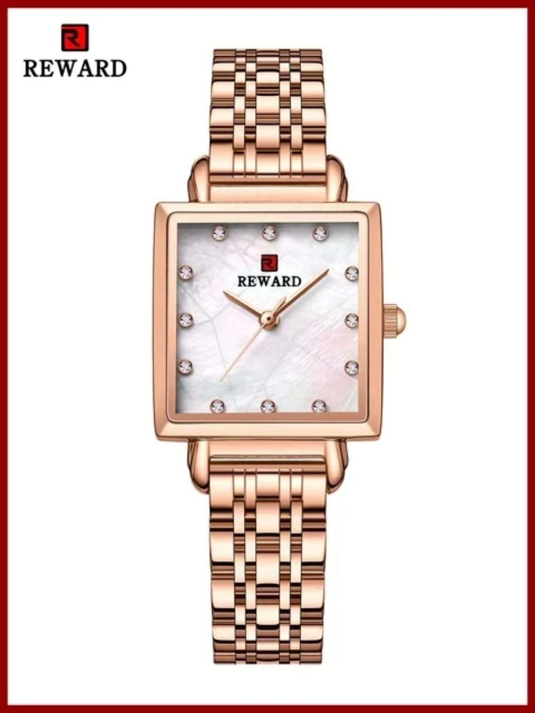 New REWARD 21041 Stainless Steel Wristwatch New Design Quartz Watch for Women Fashion Casual High Quality Wrist Watches Female