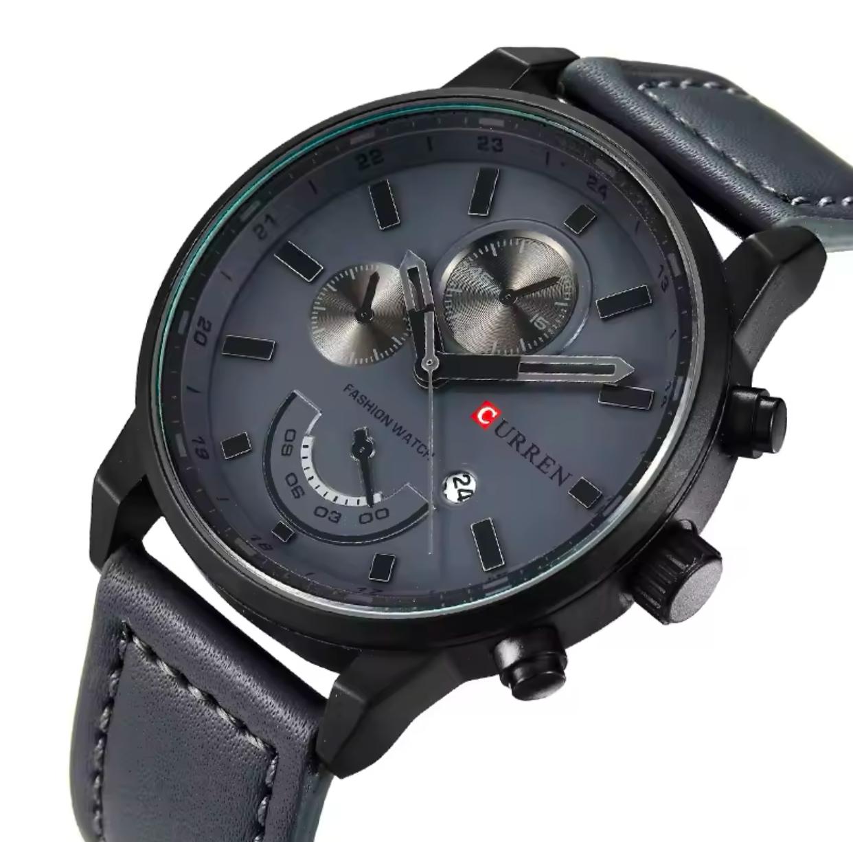 Men's Fashion Casual Sport Quartz Watch Men Watches Top Brand Luxury Leather Wristwatch Male Clock CURREN 8217
