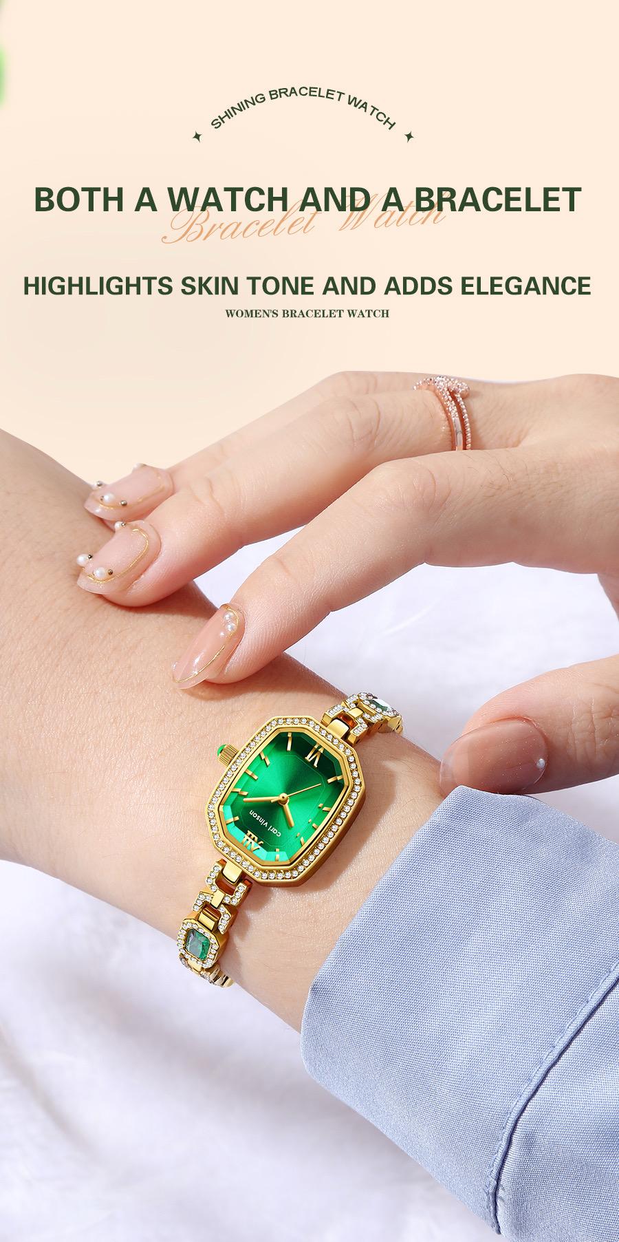 Carl Vinson R9015L Diamond Quartz Watch Luxury Waterproof Watch Stylish Decorative Temperament Woman watch
