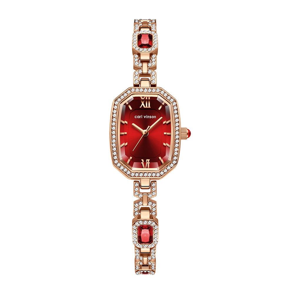 Carl Vinson R9015L Diamond Quartz Watch Luxury Waterproof Watch Stylish Decorative Temperament Woman watch