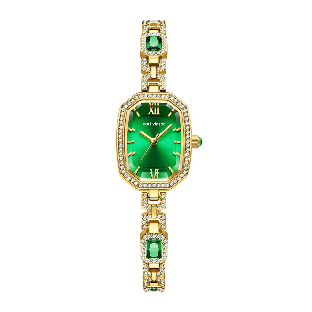 Carl Vinson R9015L Diamond Quartz Watch Luxury Waterproof Watch Stylish Decorative Temperament Woman watch