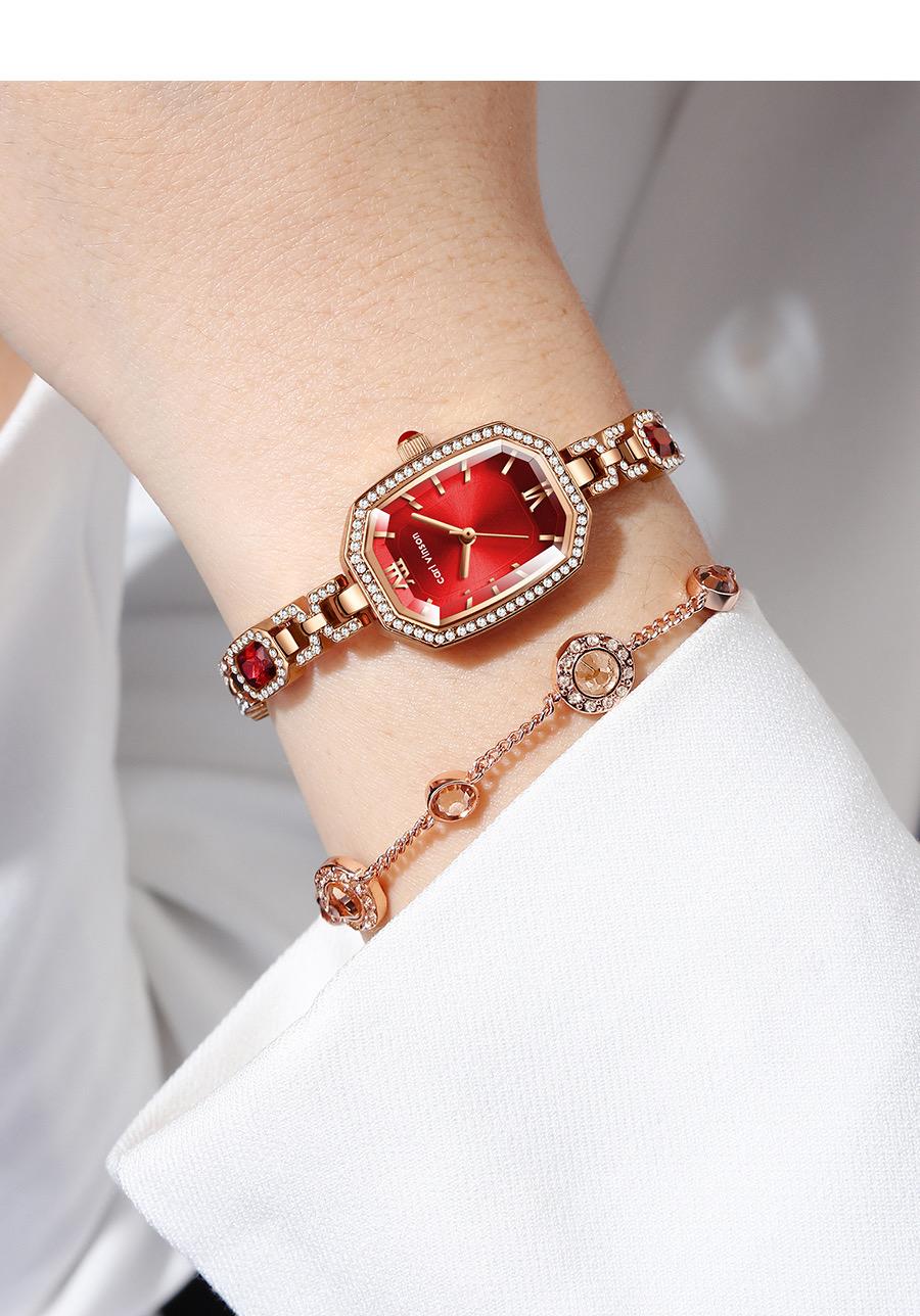 Carl Vinson R9015L Diamond Quartz Watch Luxury Waterproof Watch Stylish Decorative Temperament Woman watch