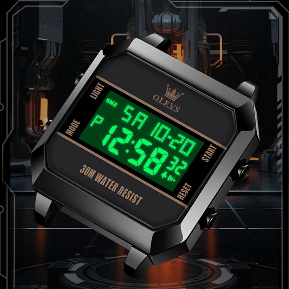 OLEVS 1103 New Arrival Men Digital Watches 3ATM Waterproof Sport Watch Fashion Dual Time Wrist Multi Functional Digital Watch