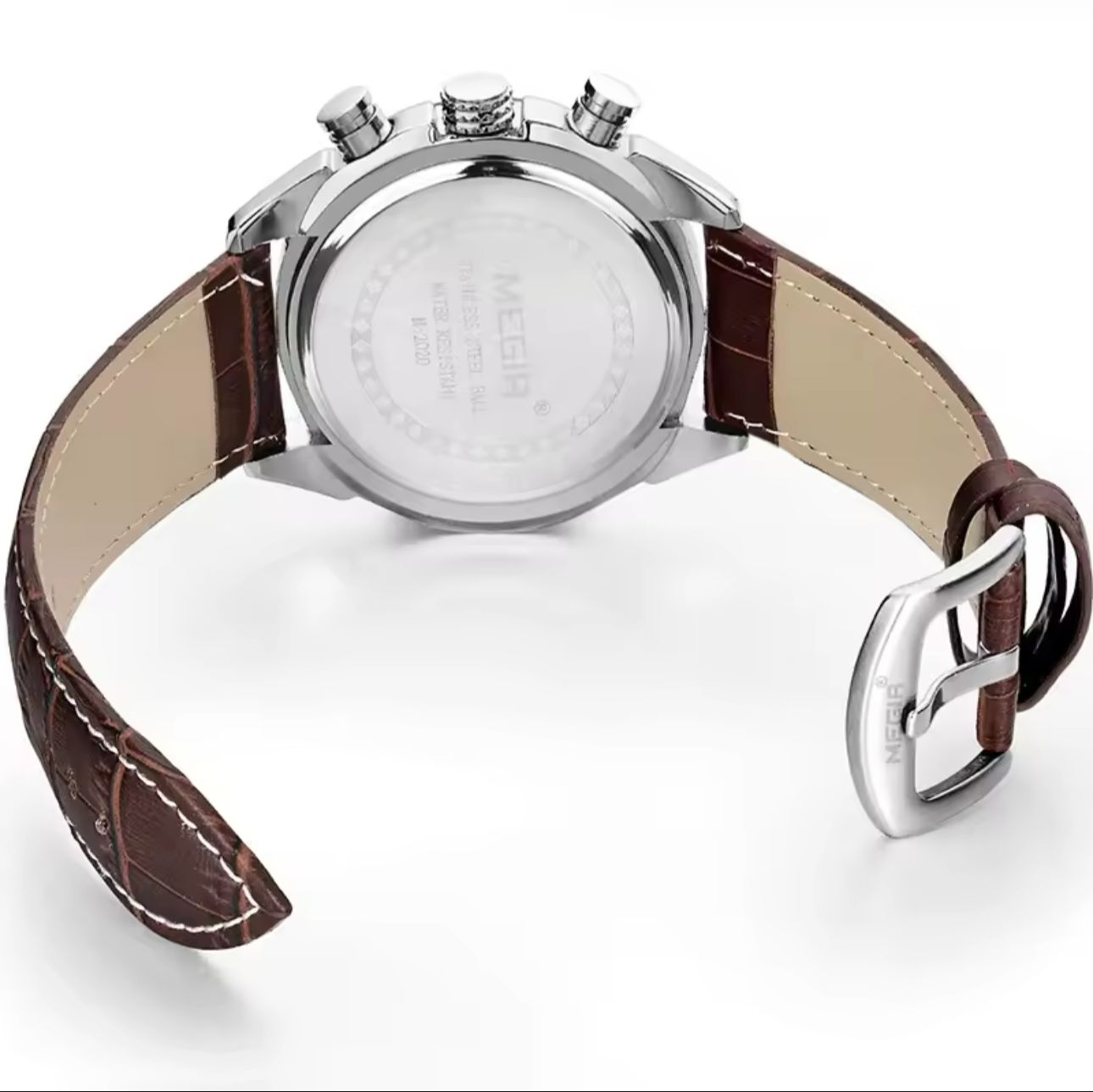 MEGIR 2020 Watch Casual Sport Watches Men Wrist Chronograph Fashion Luxury Leather Band Men's Wristwatches