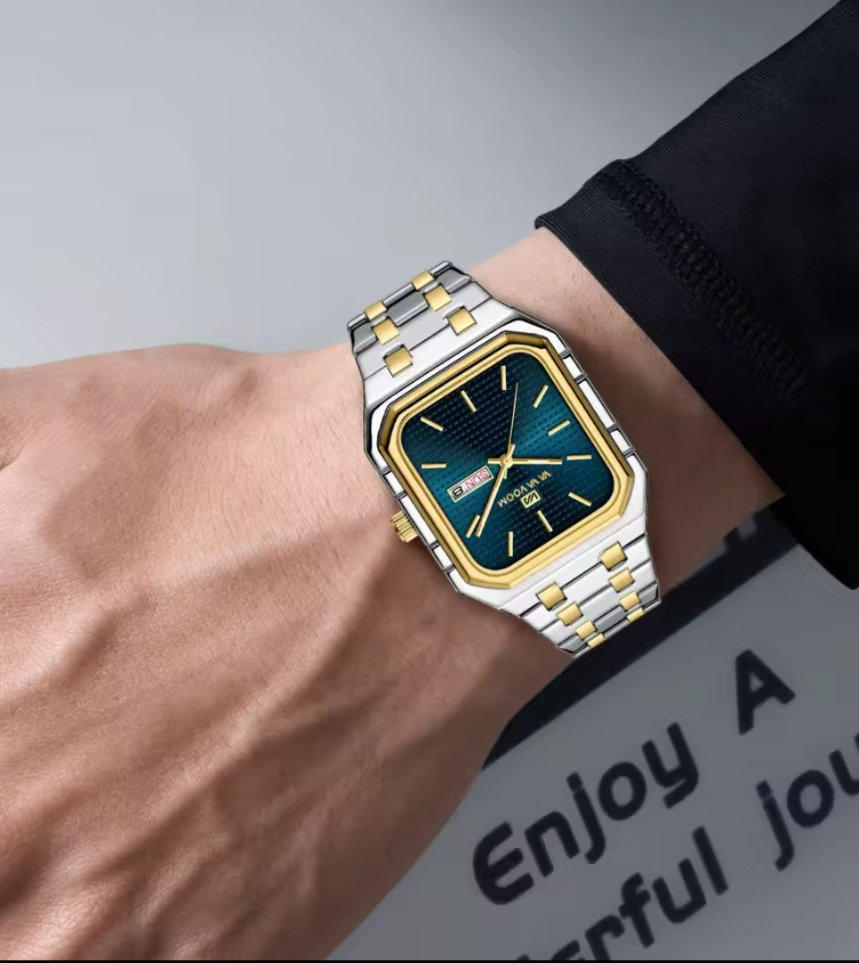 VA VA VOOM 2881 Business Quartz Wristwatch Waterproof Stainless Steel Charm Watches Man Male Clock Fashion Watch for Boys Men