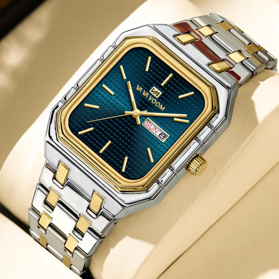 VA VA VOOM 2881 Business Quartz Wristwatch Waterproof Stainless Steel Charm Watches Man Male Clock Fashion Watch for Boys Men